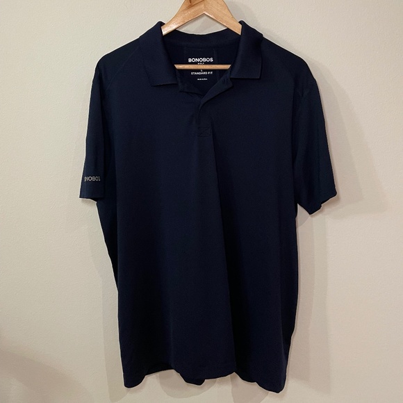 Bonobos Other - Bonobos Men's Performance Golf Polo Shirt Navy Blue LG